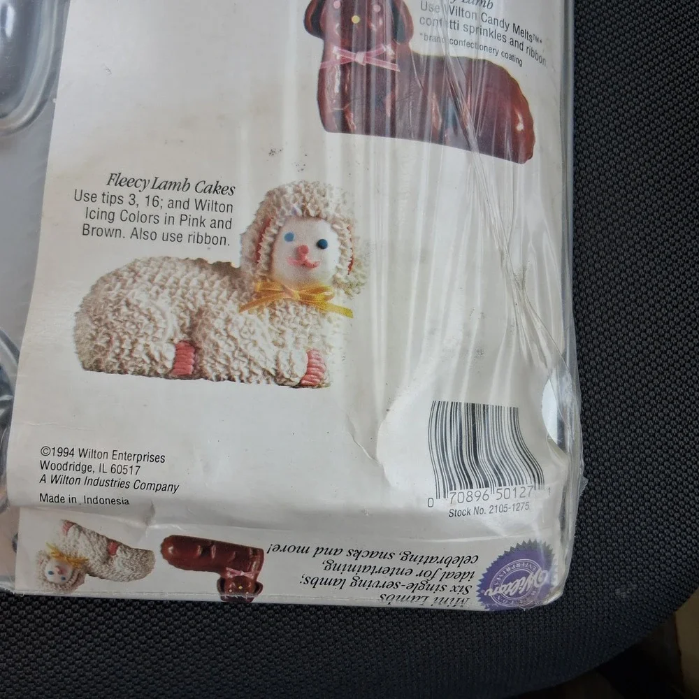 Vintage NOS 90s Wilton Mini Lamb Cake Pan Candy Molds NEW